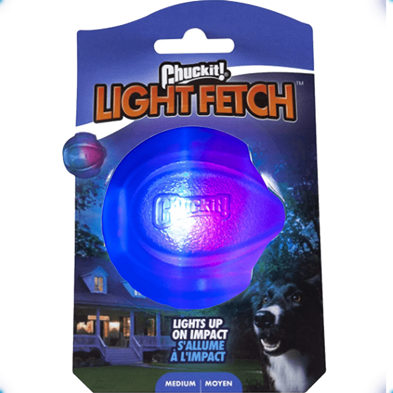 Brinquedo Pet Bolinha LED Brilhante Cães e Gatos ChuckIt