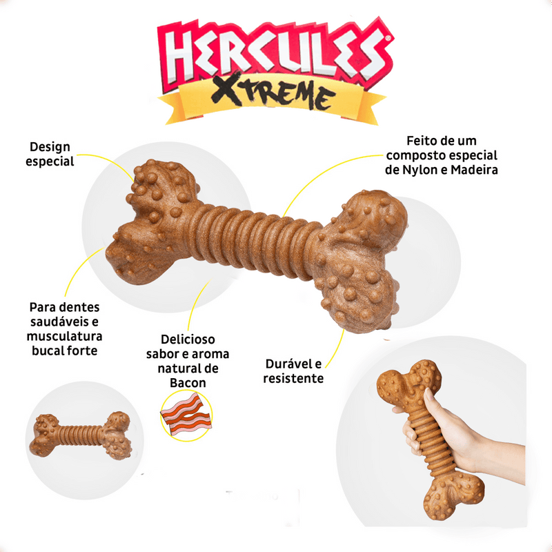 Mordedor pet Osso Grande Hércules sabor churrasco Importado