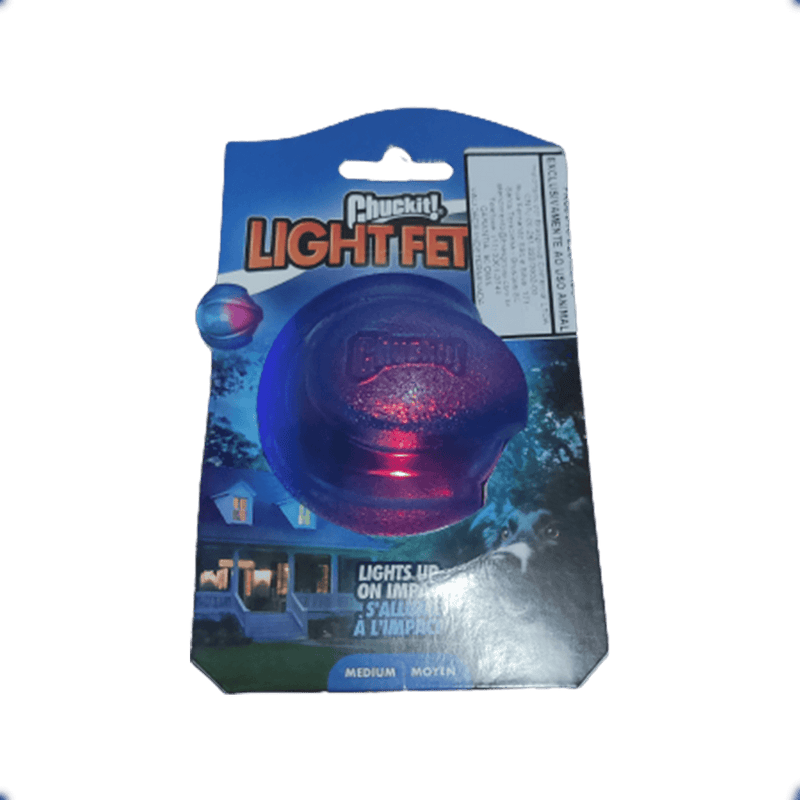 Brinquedo Pet Bolinha LED Brilhante Cães e Gatos ChuckIt